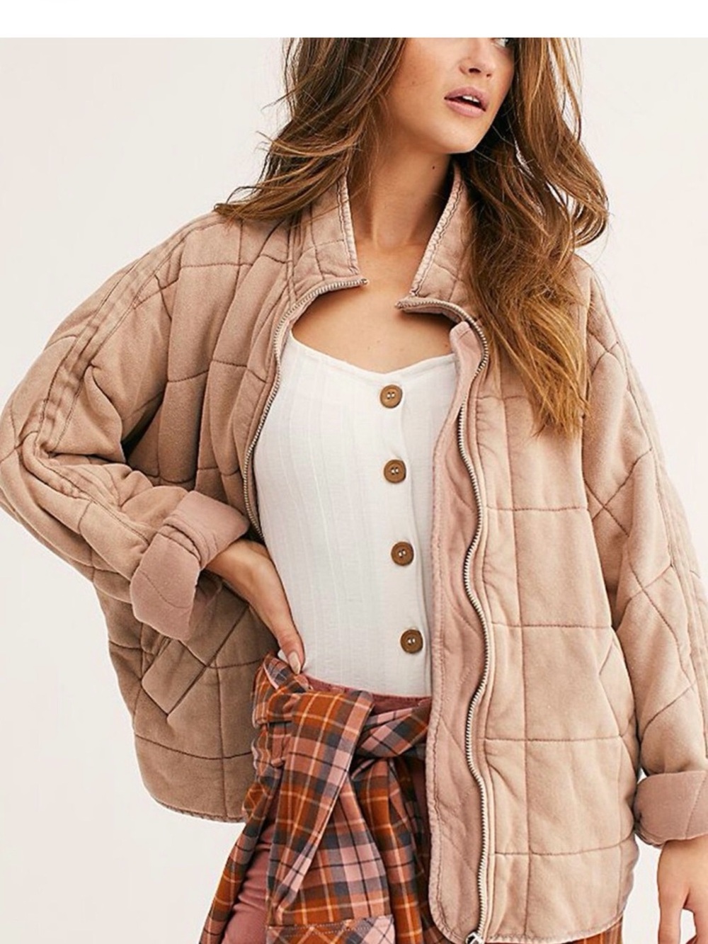 Free people Dolman Quilted Jacket size M - Picture 7 of 7